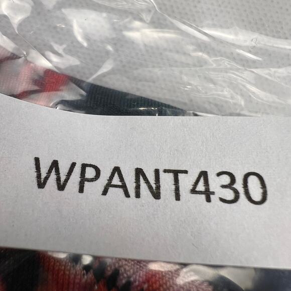 Goldsheep Vibrant Tropical Foliage Red Berries Track Stripe Leggings Size S - Picture 8 of 9